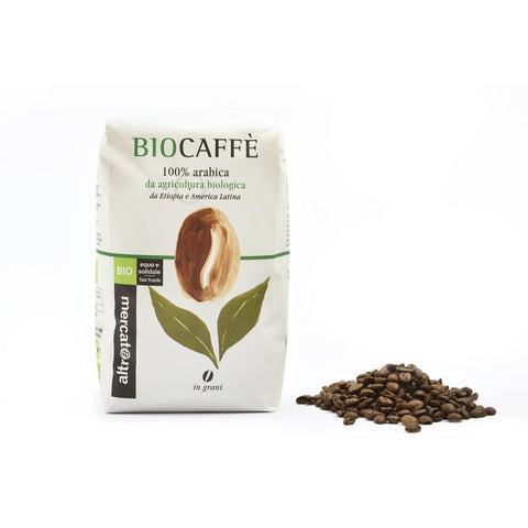 CAFFÈ 100% ARABICA IN GRANI BIOCAFFÈ - BIO | COD. 00000390 | 500 g - Altromercato Shop Angoli di Mondo