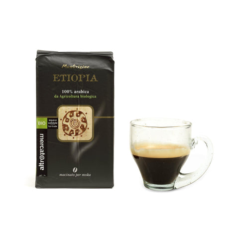 CAFFÈ 100% ARABICA MACINATO MONORIGINE ETIOPIA - BIO | COD. 00000382 | 250 g - Altromercato Shop Angoli di Mondo