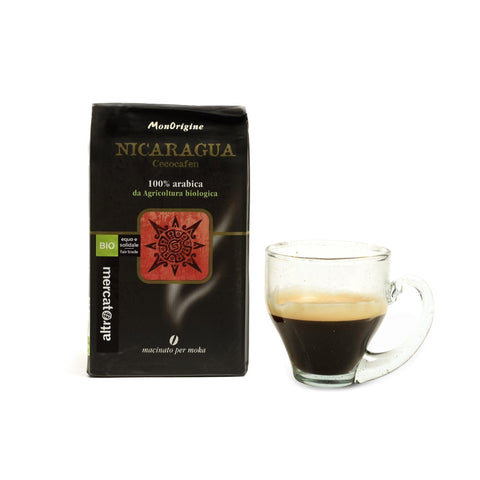 CAFFÈ 100% ARABICA MACINATO MONORIGINE NICARAGUA - BIO | COD. 00000383 | 250 g - Altromercato Shop Angoli di Mondo